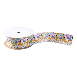 Horse Halloween Satin Ribbon