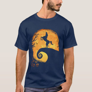 Horse Halloweenee Funny Women Men girl T-Shirt