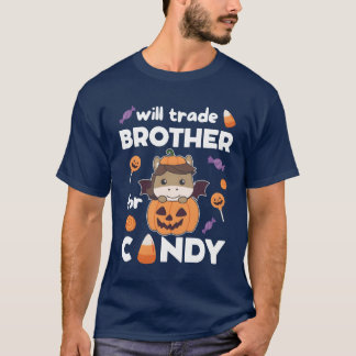 Horse Halloweenrade Brother For Candy gift T-Shirt