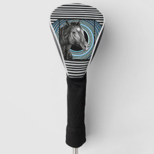 Horse Hand Drawn Art  Golf Head Cover