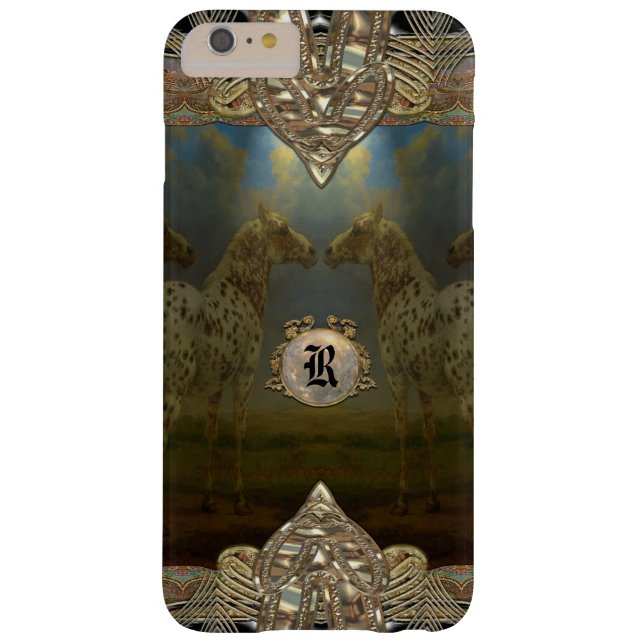 Horse Happiness Monogram Plus Case-Mate iPhone Case (Back)