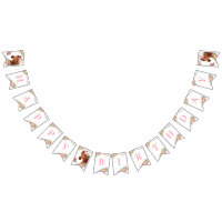  Horse Happy Birthday Girl Pink Floral Saddle Pony