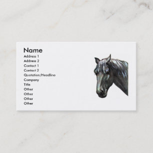 Horse Head Business Card