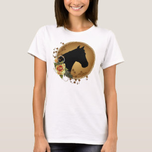 Horse Head Silhouette Babydoll Tee