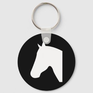 Horse Head Silhouettes1 Keychain