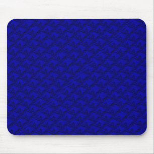 Horse Heads in blue artdeco Mouse Pad
