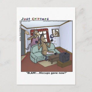 Horse Hiccups Postcard
