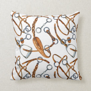 Horse home decor equestrian throw pillow