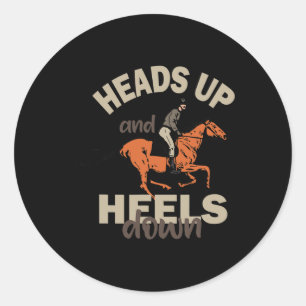 Horse Horseback Riding Pony Lover Ranch Owner Eque Classic Round Sticker