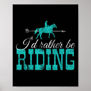 Horse Horseback Riding Poster