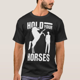 Horse Horses Funny Gift Riding Gift animals sports T-Shirt