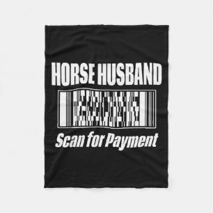 Horse Husband  Fleece Blanket