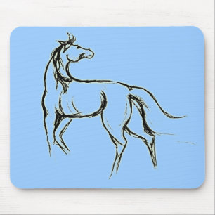 Horse Illustration Mousepad