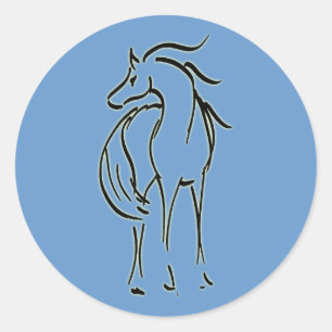 Horse Illustration Sticker