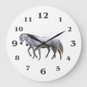 Horse image for Round-Large-Wall-Clock Large Clock