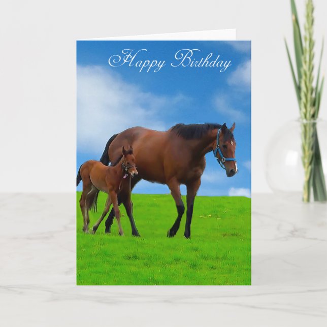 Horse Images for greeting card (Front)