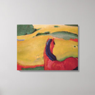 Horse in a landscape, 1910 canvas print