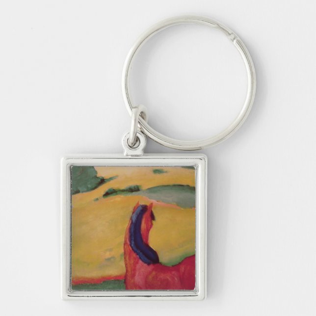 Horse in a landscape, 1910 keychain (Front)
