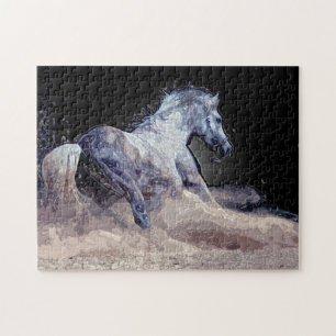 Horse in Action - Animals Art Jigsaw Puzzle