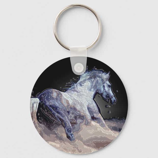 Horse in Action Keychain (Front)