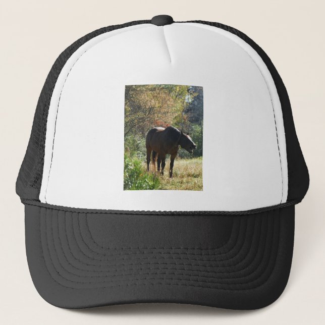 Horse in Autumn Trucker Hat (Front)