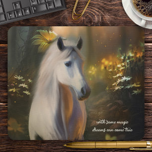 Horse in Enchanted Forest Mouse Pad