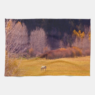 Horse In Fall I Kitchen Towel