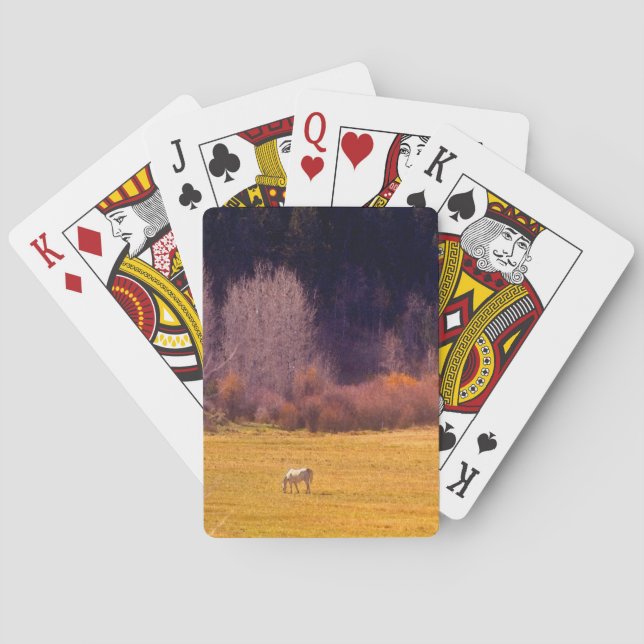 Horse In Fall I Playing Cards (Back)