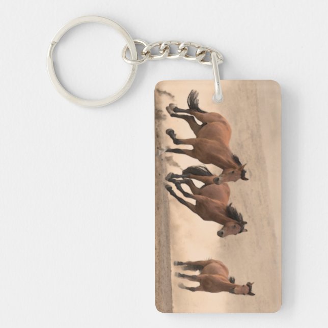 Horse In Fall II Keychain (Front)