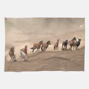 Horse In Fall II Kitchen Towel
