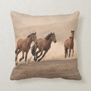 Horse In Fall II Throw Pillow