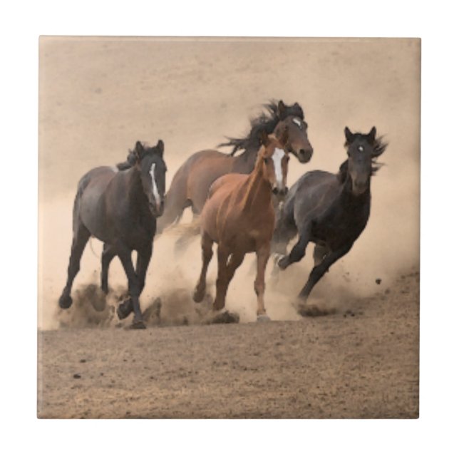 Horse In Fall II Tile (Front)