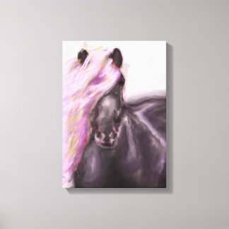 Horse In Lilac Canvas Print