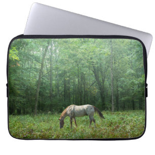 Horse in Meadow Laptop Sleeve