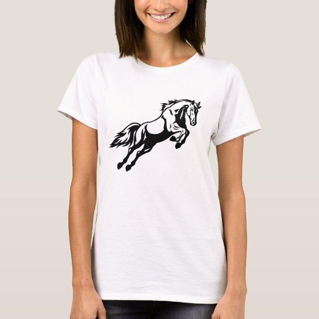 horse in the jump T-Shirt (Front)