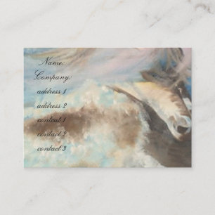 Horse in the middle of the sea  business card