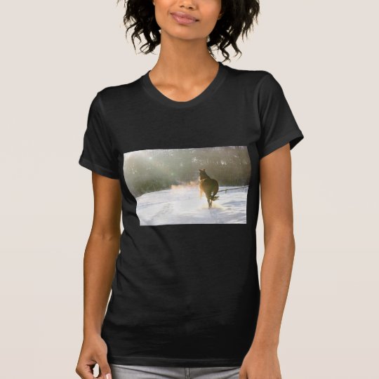 Horse in the snow T-Shirt