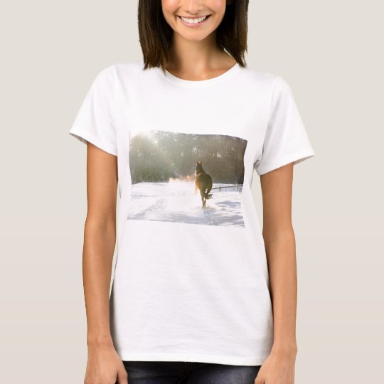 Horse in the snow T-Shirt