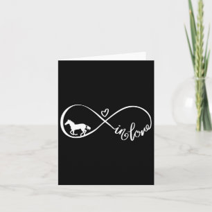 Horse Infinity Symbol Love Horse Horseback Riding  Card
