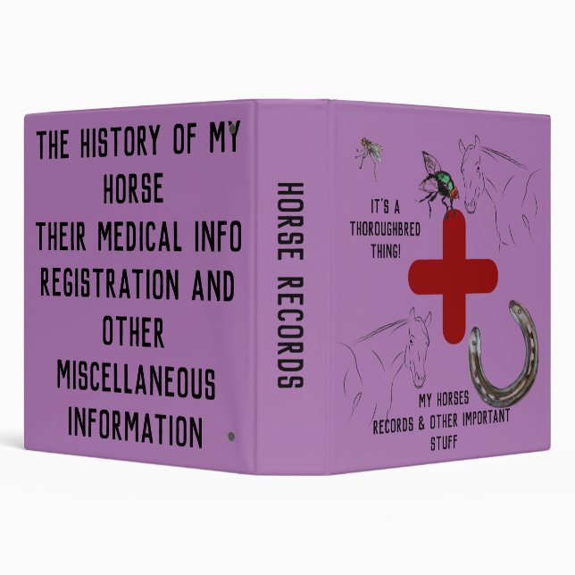 horse information  binder (Background)