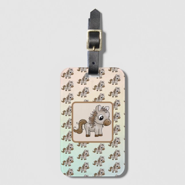 Horse iPhone Luggage Tag (Front Vertical)
