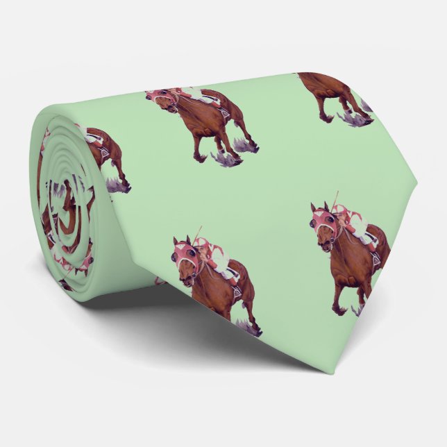 Horse is Winning Thoroughbred Tie (Rolled)