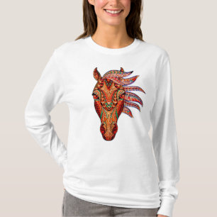 Horse jewel mosaic colorful cowgirl equestrian T-Shirt