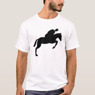 Horse Jumping - Black T-Shirt
