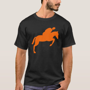 Horse Jumping - Orange T-Shirt