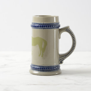 Horse Kisses (Green) Beer Stein