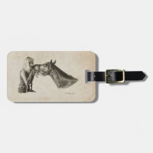 Horse Kisses Luggage Tag