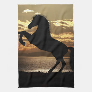 horse kitchen towel