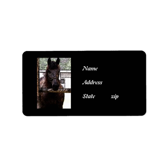 Horse Label (Front)