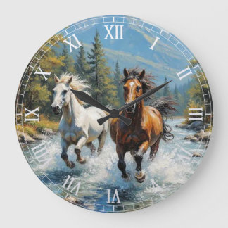 Horse Large Clock